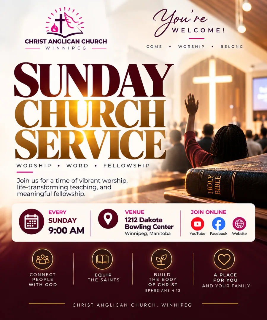 Sunday Celebration service flyer
